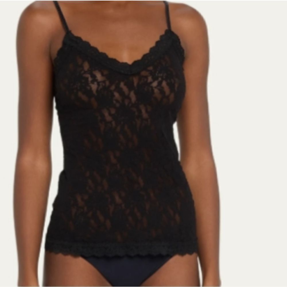 Hanky Panky Black Lace V-Neck Camisole